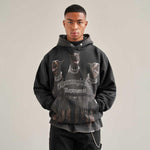 THOROUGHBRED HOODIE - VINTAGE BLACK