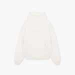 EMBROIDERED LOGO HOODIE - FLAT WHITE